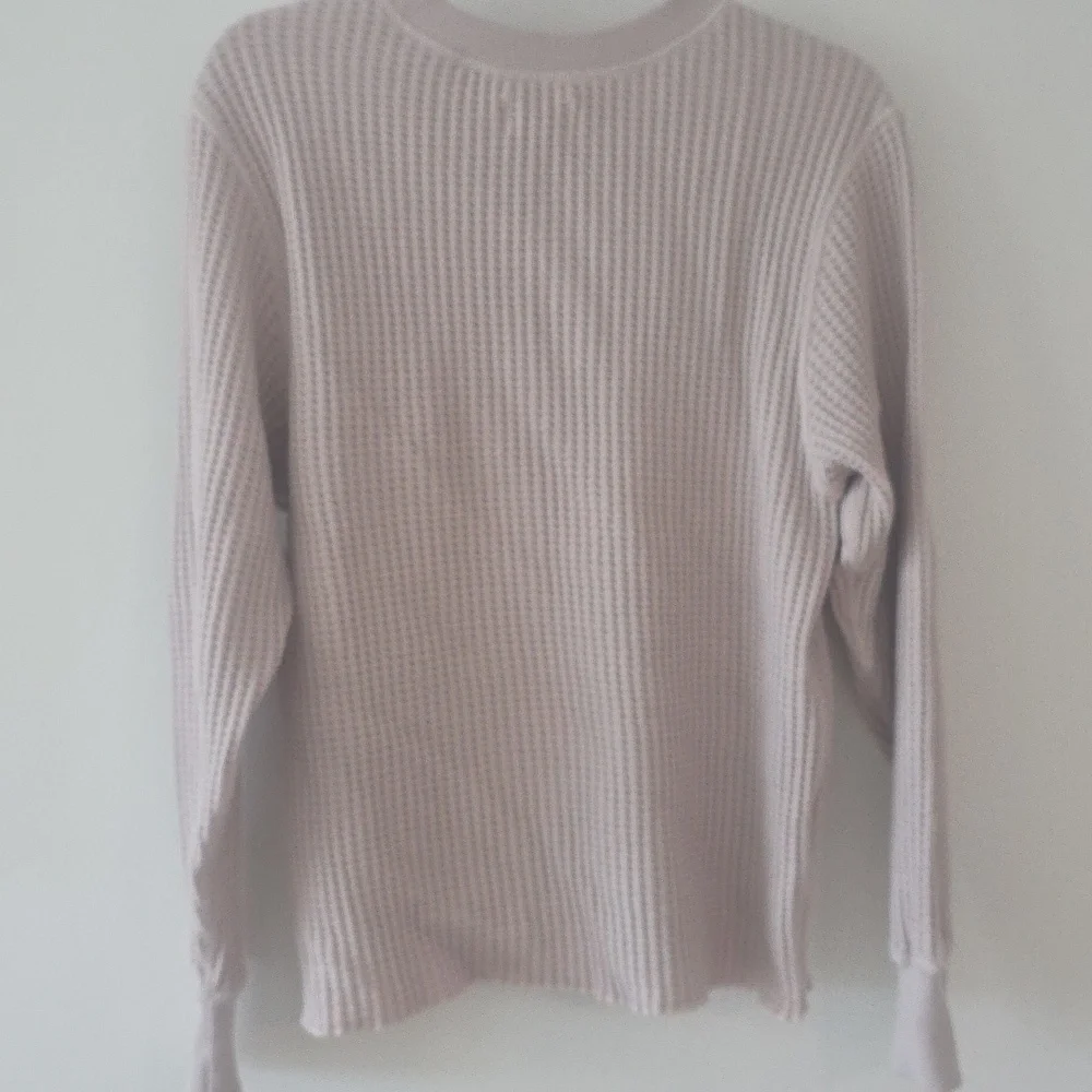 Mate the Label Organic Waffle Crew Top Small NWOT - Picture 2 of 3